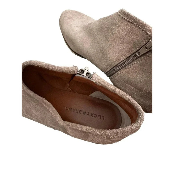 Lucky Brand LK-Brekke Women's Brown Round Toe Side Zip Ankle Boot Size 12M - Picture 3 of 7